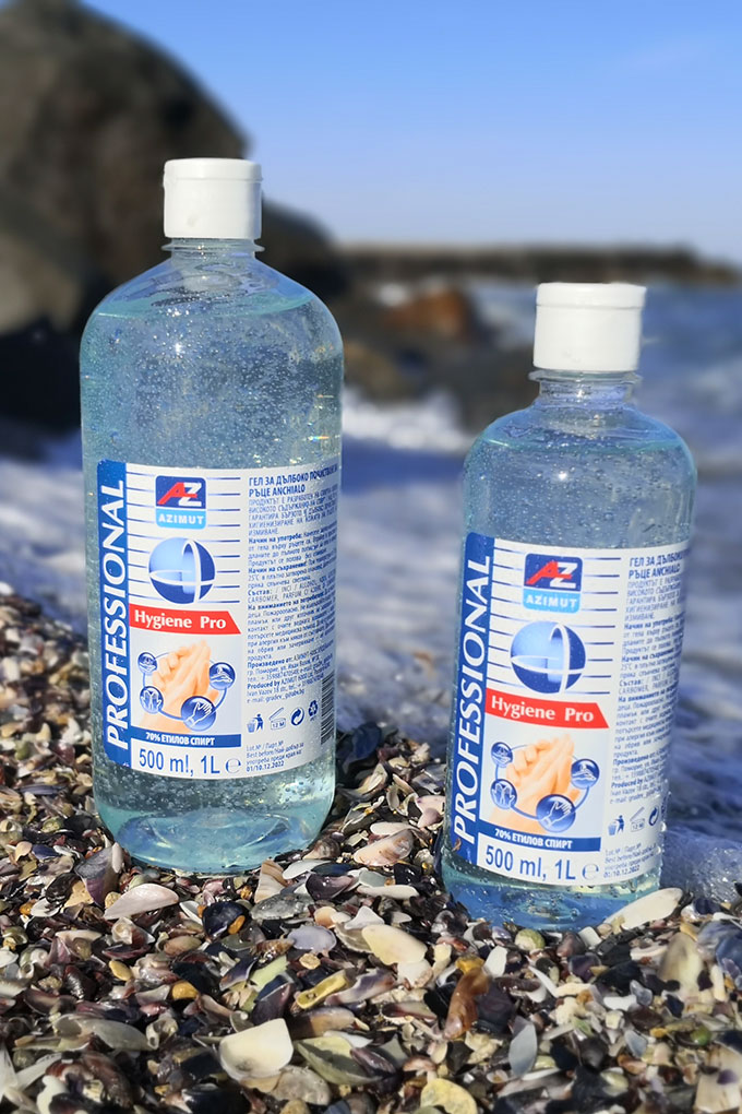 ДЕЗИНФЕКТАНТ ЗА РЪЦЕ И КОЖА ANCHIALO, 500ML + 1000ML