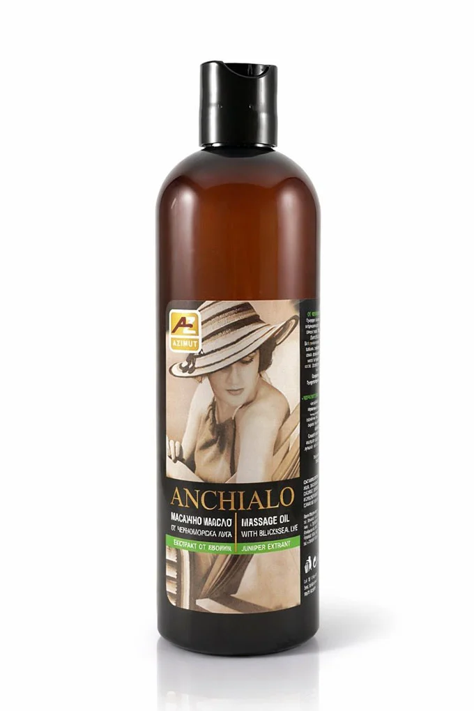 Black Sea Lye Massage Oil with Juniper ANCHIALO, 350 ml