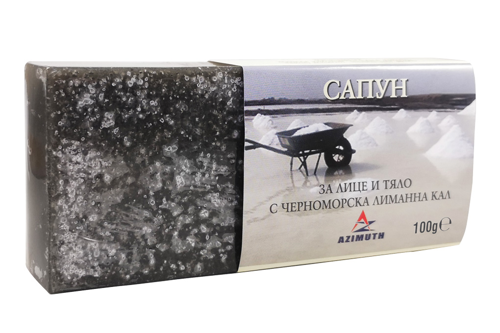 Сапун за лице и тяло с черноморска лиманна кал, 100 гр, AZIMUTH / АЗИМУТ