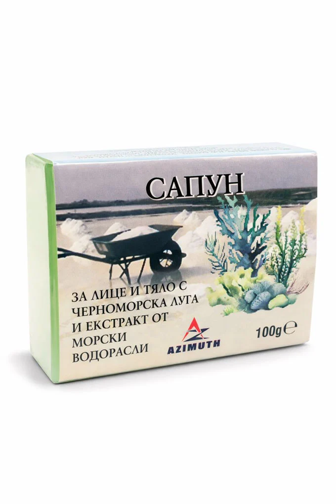 Натурален сапун с черноморска луга и екстракт от морски водорасли AZIMUTH, 100гр
