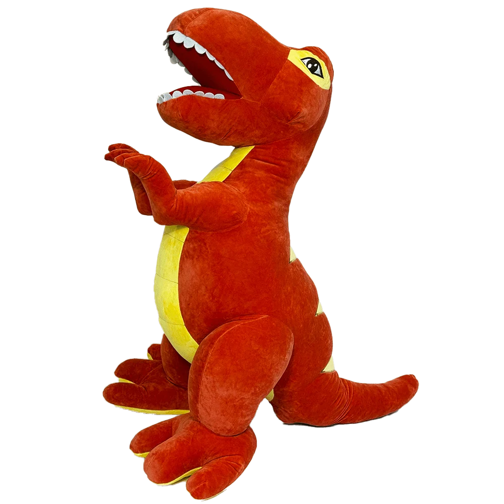 Плюшен динозавър 100 см. AZIMUTH Plush Dino - Red Rex